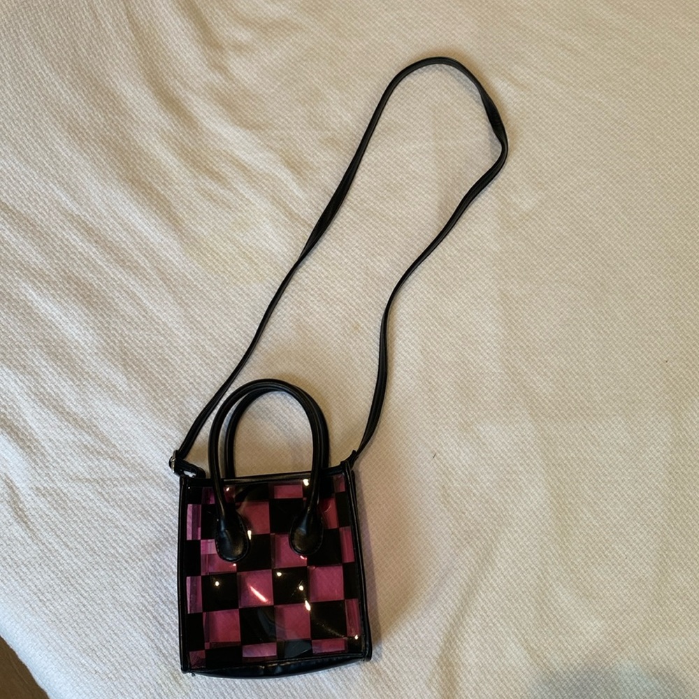 Checkered little  women’s purse